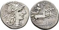 ROMAN REPUBLIC Denarius L. Trebanius, 135 BC. Rome mint. VF 128.07 US$  +  46.57 US$ shipping