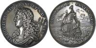 France Médaille Médaille - Argent - Louis XIV - Rétablissement de la navigation - 1668 Refrappe -