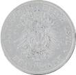 Hamburg 1876 5 Mark Eagle - Arms and lions FF