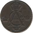 Sweden 1806 1/4 Skilling Gustaf IV Adolf - Monogram XF