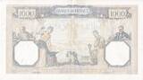 France  1000 Francs Ceres and Mercury - 09/12/1937 Serial X3095 VF