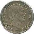 Netherlands 1884 10 Cents Willem III VF+