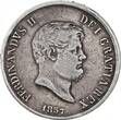Naples  120 Grana Ferdinand II - Arms - 1857 VF
