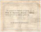 France 03/07/1915 1 Franc Charleville-Mézières-Mohon Cities - Charleville, Mézières et Mohon - 1915 VF