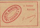 France 5 centimes 5 cent. Luchon City XF