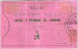 France  2 Francs Cambrai Caisse d
