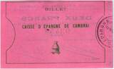 France  2 Francs Cambrai Caisse d