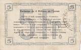 France 24/10/1915 5 Francs Fourmies City - 1915 VF