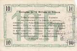 France 08/05/1916 10 Francs Fourmies City - 1916 XF
