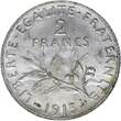 France  2 Francs Semeuse - 1915 - Silver XF