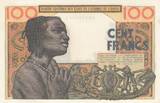 West AFrican States  100 Francs mask 1959 - Serial Y.278 UNC