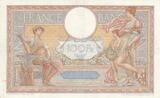 France 1937 100 Francs - 02-12-1937 - Serial H.56042 VF