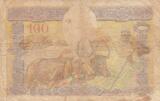 Madagascar  100 Francs ND1937 - Fortuna and symbols of agriculture and industry FF