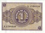Spain  1 Peseta - Arms - Burgos - 1937 UNC