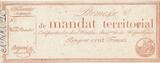 France  100 Francs 1796 without serial - Vérificateur (Specimen) XF