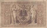 Germany  1000 Mark Red seal - 1906 - 6 digit - F - P 27 FF