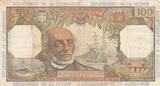 French Antilles  100 Francs Victor Schoelcher - ND (1964) - Serial R.1 - VF - P.10a - 1st signatures