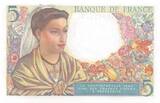 France 1943 5 Francs Shepherd - 23-12-1943 Serial P.116 - UNC