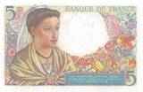 France 1943 5 Francs Shepherd - 23-12-1943 Serial P.120 - UNC