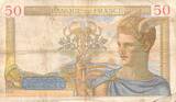 France 1935 50 Francs Ceres - 29-08-1935 - Serial R.2709 - F FF