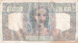 France 1947 1000 Francs Minerva and Hercules - 09-01-1947 - Serial K.368 - VF