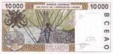 West AFrican States  10000 Francs - Bridge - 2001 - Letter A (Ivory Coast) - P.114Aj UNC