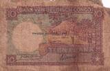 Belgian Congo 1942 10 Francs - Dance - Soldiers - 10-07-1942 - Letter K - P.14B G