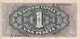 Spain  1 Peseta - Santa Maria - Serial A - 1940 - P.122 XF