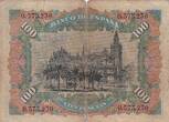 Spain  100 Pesetas - Woman seated - Cathedral of Sevilla - 1907 - P.64a FF
