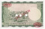 Mali 1960 500 Francs - President Modibo Keita - Cows - Specimen - P.8s - PMG64 UNC