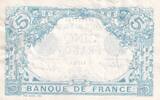 France 1915 5 Francs - Blue - 04-03-1915 - Serial M.4528 VF+