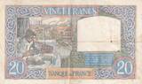 France 1940 20 Francs - Science and industry - 05-12-1940 - Serial Z.1866 - P.92 VF+
