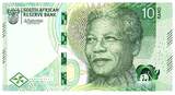 South Africa  10 Rand - Nelson Mandela - White rhinoceros with rings - 2023 - Letter A UNC