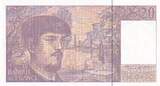 France  20 Francs - Debussy - 1993 - Serial P.044 XF