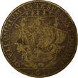 France 1 token Mayors of Nantes, André Dubot - Brass Token -1635 AB+