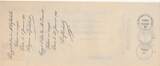 France 1917 34.50 francs - Bank cheque receipt - Paris -17-12-191? VF