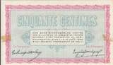 France 50 centimes 1915 50 Cents - Belfort Chamber of Commerce - 18-08-1915- Serial 127 VF