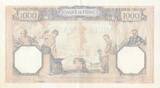 France 1939 1000 Francs - Ceres and Mercury - 21-09-1939 - Serial S.7689 AU