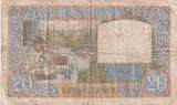 France 1941 20 Francs Science and Labour - 28-08-1941 - Serial M.5355 FF