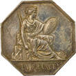 1845-1848 La France, Life Insurance – Silver Token - Hand Punchmark, 1845 / 1848 XF