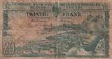 Belgian Congo 1957 20 Francs - Boy and Dam - 01-12-1957 - Serial AG 036094 FF