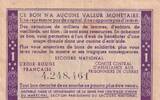 France  1 Franc Solidarity Bond - 1941-1942 - No serial VF