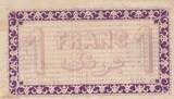 Algeria 1914 1 Franc - Chambre de commerce of Alger - 03-09-1914 - Serial 234 VF