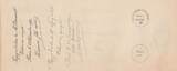 France 1912 107.95 francs - Bank cheque receipt - Clermont-Ferrand -27-01-1912 VF