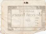France  100 Francs - 18 Nivose An III - (07.01.1795) - Sign. Lassia - Serial 1611 VF