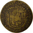 France 1 token Mayors of Nantes, Jacques Charette - Brass Token -1668 VG
