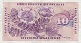 Switzerland 1968 10 Francs - Gottfried Keller - Carnation Flowers - 15-05-1968 - Serial 53S VF