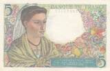 France 1945 5 Francs Shepherd - 05-04-1945 Serial D.133 - UNC