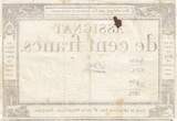 France  100 Francs - 18 Nivose An III - (07.01.1795) - Sign. Saxy - Serial 1071 VF