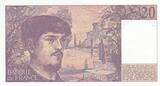 France  20 Francs - Debussy - 1981 - Serial W.007 UNC